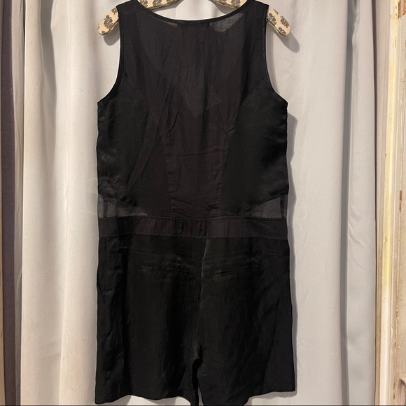 Urban Outfitters Stolen Girlfriends Club Black Short Mesh Romper - Picture 3 of 4
